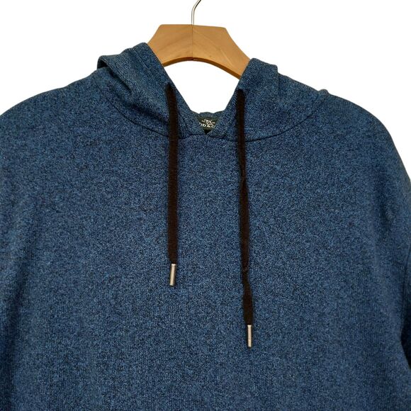 Rodd & Gunn Knit Kingsley Park Pullover Hoodie Mens Large Blue Cotton Soft - Picture 2 of 10